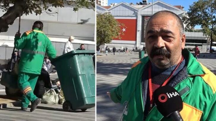 Sahibine ulaştıran görevli verilen hediye üzüldü
